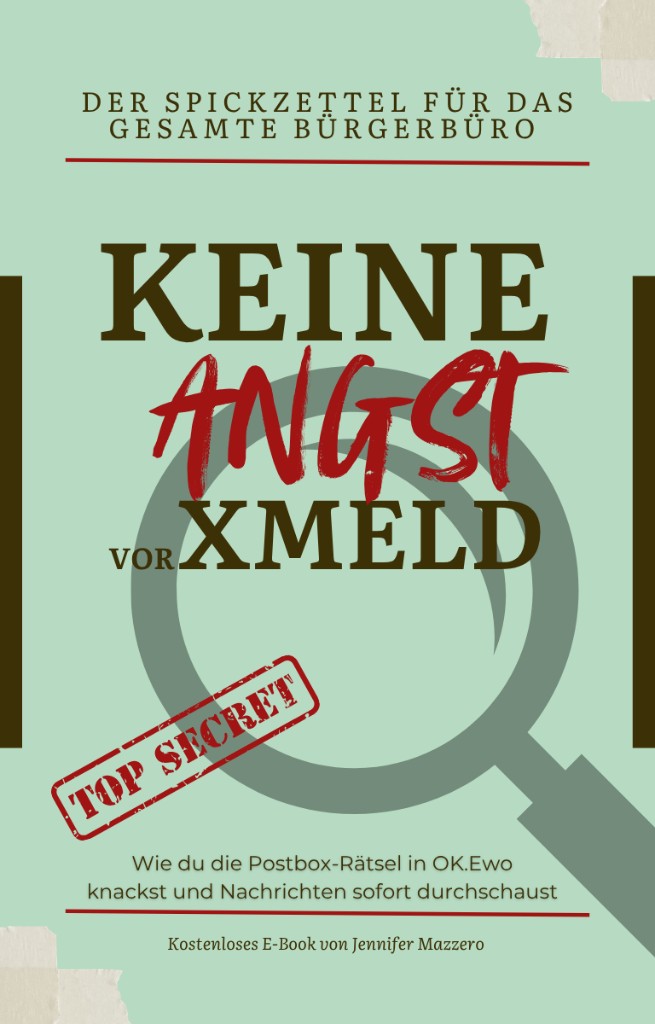 Cover: Keine Angst vor XMeld. Kostenloses E-Book von Jennifer Mazzero.